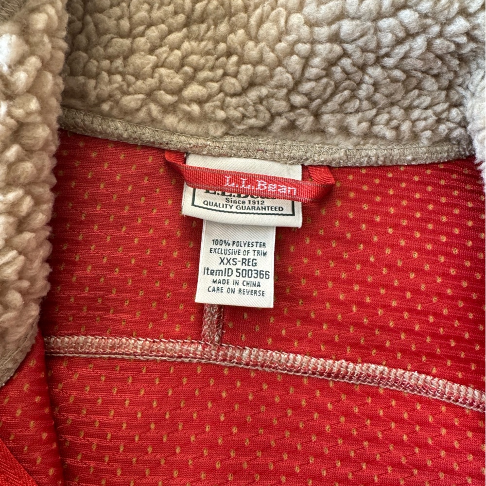 LL Bean Sherpa Pile Fleece - Picture 3 of 3